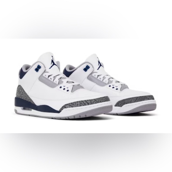 Air Jordan 3 Retro 'Midnight Navy' Athletic ShoesEUC!! 👟🔥